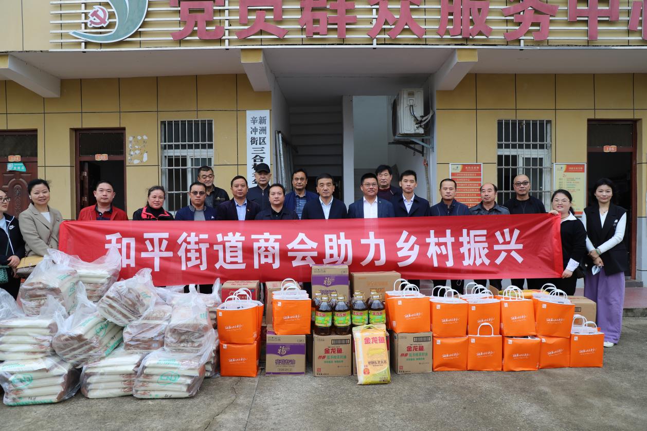 送温暖 强帮扶 乡村振兴聚真情——和平街道携街道商会前往新洲区三合村开展慰问活动 - 武汉市洪山区人民政府门户网站
